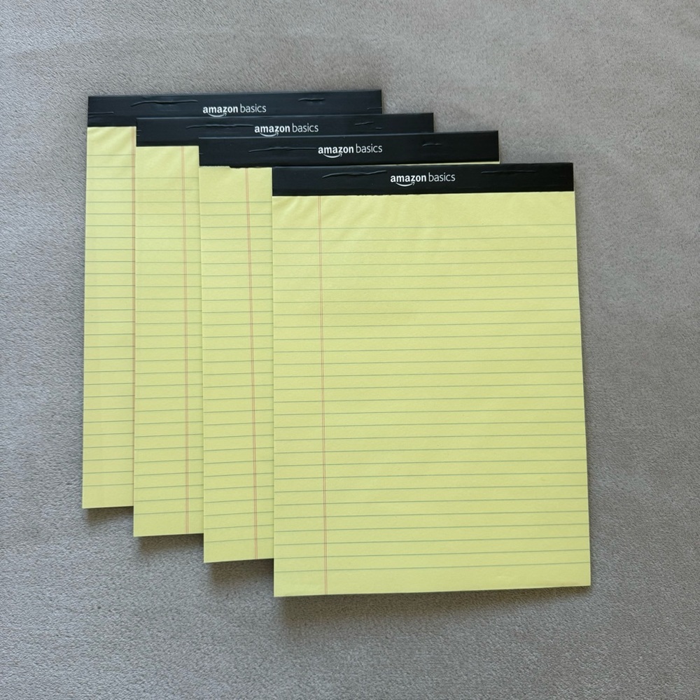 Amazon Basics Yellow Legal Pad
